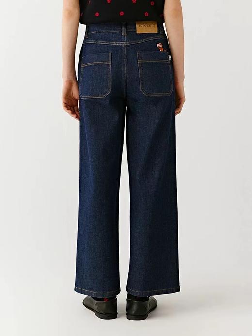 F010742新年系列2026新款棉弹直筒牛仔裤女长裤 商品图5