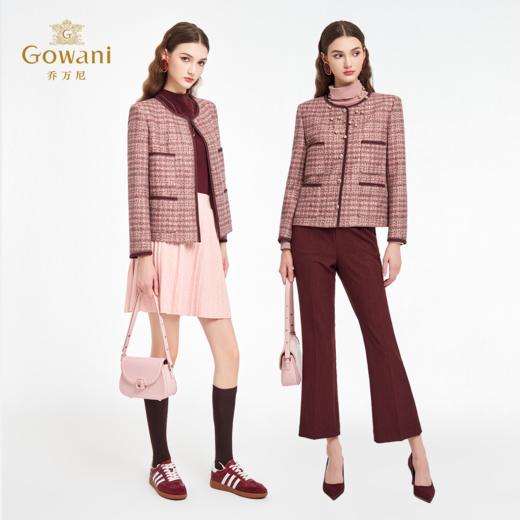 乔万尼粉紫小香风气质感自带贵气短款外套ED3B301 商品图3