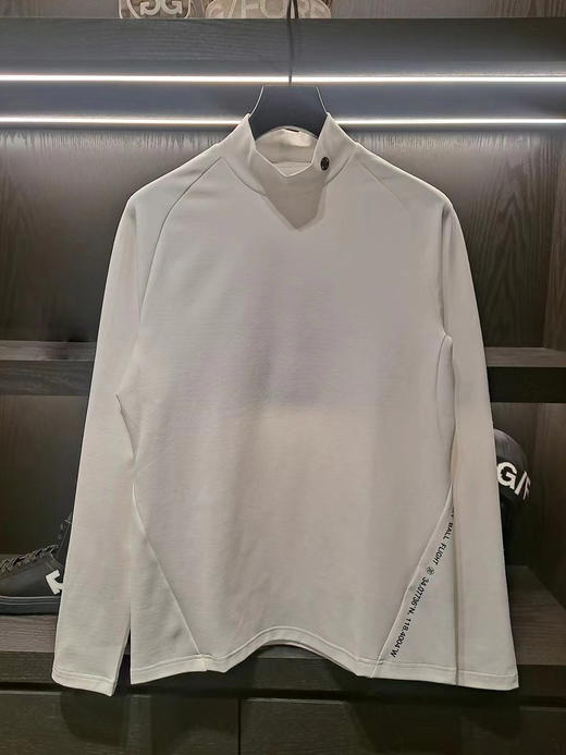 春季男士新款加绒立领印花外穿打底长袖M122461-33 商品图0