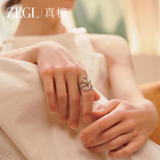 ZEGL设计师花漫系列太阳花朵戒指女小众秋冬高级感指环开口食指戒 商品图3