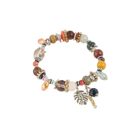 三彩2026新款多宝手工串珠手链手串吊坠小众波西米亚复古松弛度假 商品图2