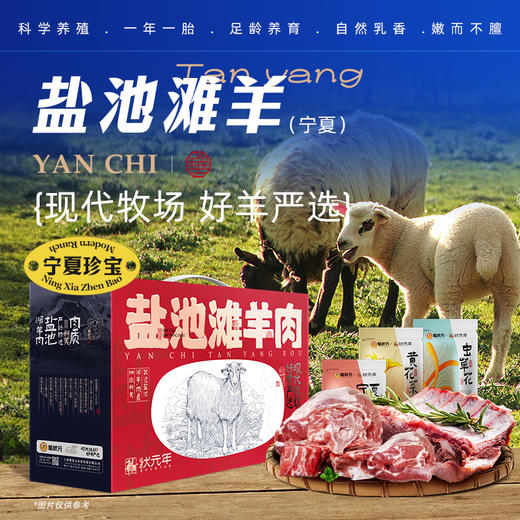 【顺丰包邮】蟹状元生鲜礼盒---盐池滩羊 商品图0