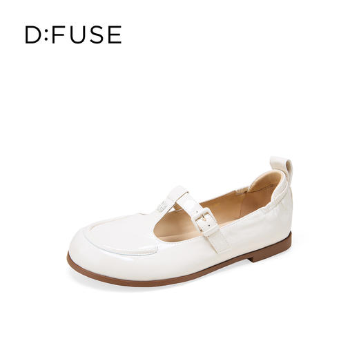 Dfuse迪芙斯2026春季新款方头T字带松紧带后跟舒适软底玛丽珍单鞋女鞋DFE1111067 商品图11