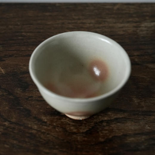 日本中古手工萩烧茶杯 带签章 X1468 商品图3