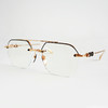 【98新闲置】Chrome hearts克罗心金色拼黑色双梁飞行员款FLUID尼康防蓝光平光眼镜58-18-147中性款 040126NJT06 商品缩略图3