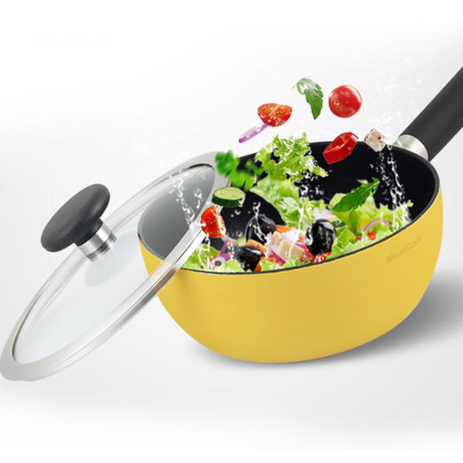 OTB小黄锅一两人食多用锅煲仔饭懒人煎炒煮面锅不粘锅 商品图4