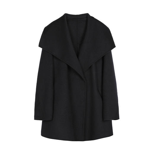 NEELLY纳俪商场同款冬季新款时尚高级感双面呢女羊毛廓形保暖大衣N25112N01128 商品图3