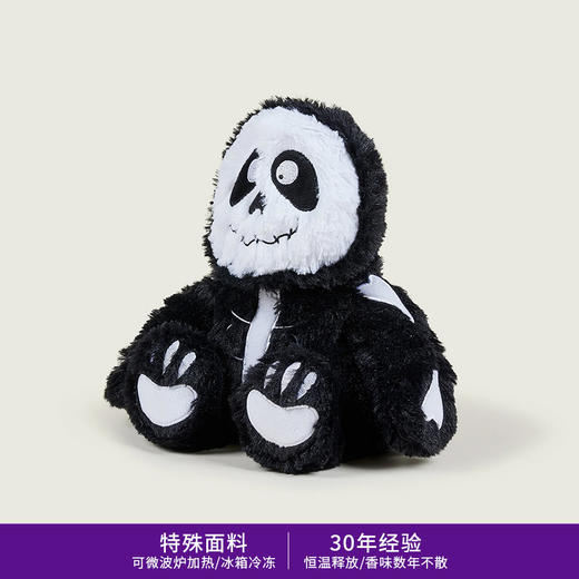 英国warmies 搞怪骷髅安抚玩偶公仔送礼毛绒可加热抱枕 商品图0