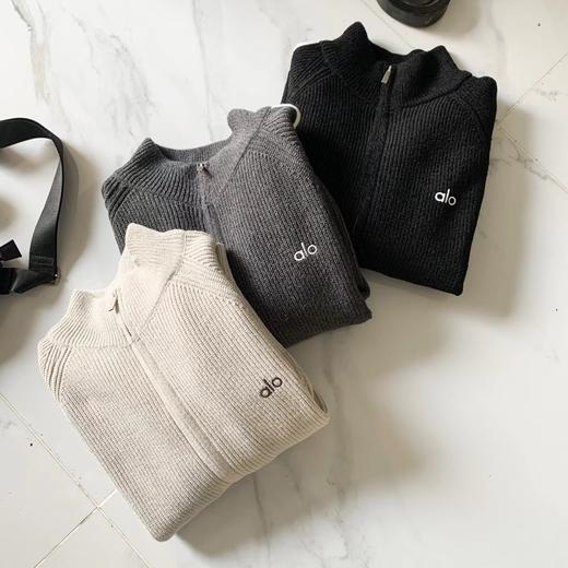 F010771运动毛衣夹克立领毛衣外套针织衫 商品图1