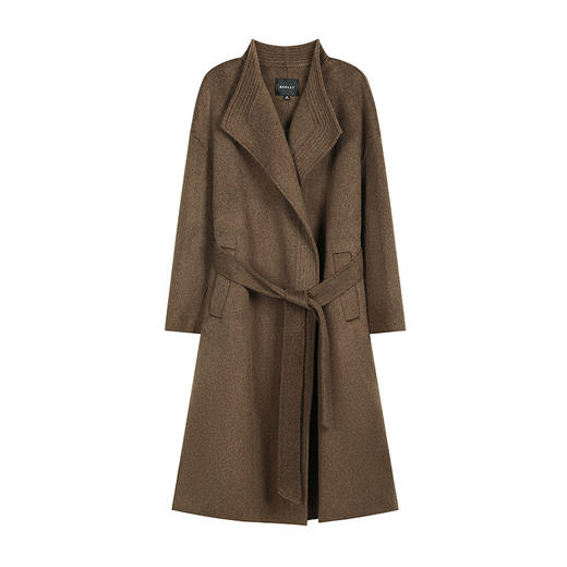 NEELLY纳俪商场同款冬新款复古廓形双面呢大衣女气质简约优雅外套N25111N01109 商品图3