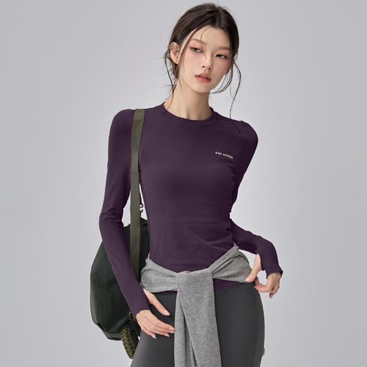 跃牌【美西西系列】秋冬新款瑜伽服女紧身长袖跑步运动训练健身服CX-836 商品图0