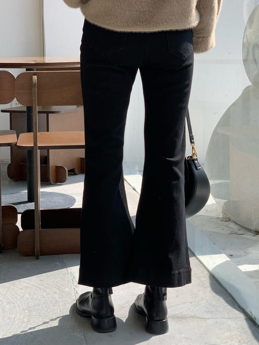 【百图lulu定制】【摩登喇叭裤】新疆长绒棉  弹力 牛仔喇叭裤 商品图10