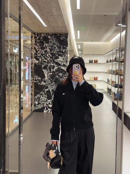 F010717秋冬氛围感拉满！精典立领拉链针织毛衣外套男女同款 商品图5