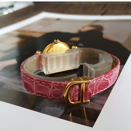 【95新】CARTIER卡地亚石英24mm（女款）TRINITY系列 18k黄金/925白银（表圈后镶钻石） 241225TJ19 商品图4