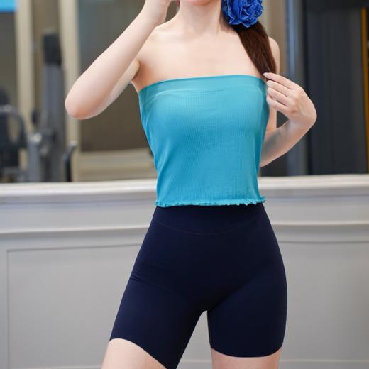 跃牌【美西西系列】性感运动抹胸无肩带内衣带胸垫聚拢内搭防走光健身瑜伽背心女MX-527 商品图3