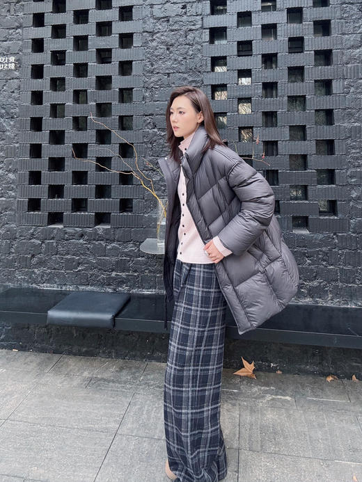 【2026春】噢蜜ooomeooo格纹直筒裤不加绒 商品图4