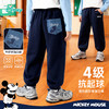 迪士尼（Disney）童装男童束脚长裤复古米奇印花休闲运动宽松卫裤2026春季新款裤子ZD1FK020 商品缩略图3