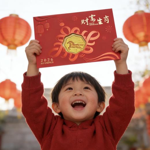 【中国人民银行官方授权 含金钞币一体】《2026金马财富生肖·丙午年生肖贺岁纪念金》含10mg999足金 （水墨国画✖生肖金币） 商品图2