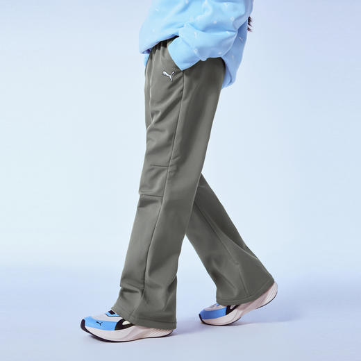 PUMA彪马官方正品 新款儿童女童秋冬梭织长裤喇叭裤复古时尚加绒 商品图1