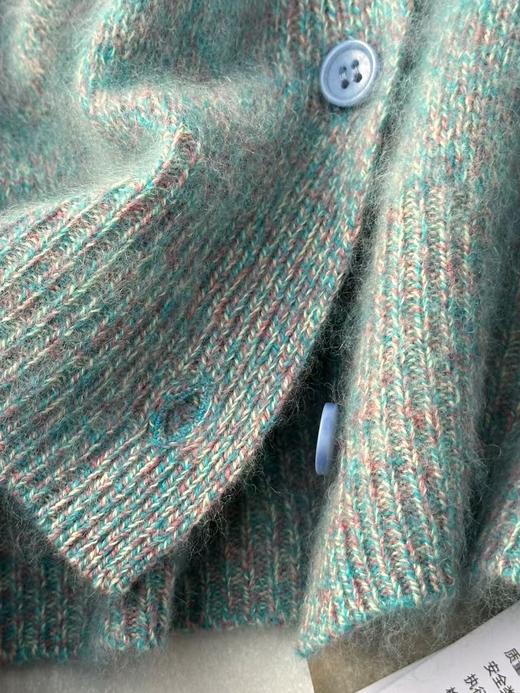 工厂已放假，年后发货！2025秋冬新款“莫奈花纱”立领拉毛羊毛开衫95%羊毛+5%羊绒拉毛工艺 商品图9