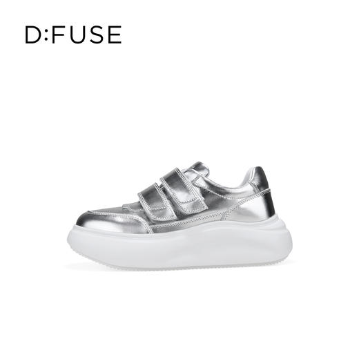 Dfuse迪芙斯2026春季新款轻便厚底增高魔术贴松糕鞋休闲鞋运动板鞋DFE1112126 商品图6