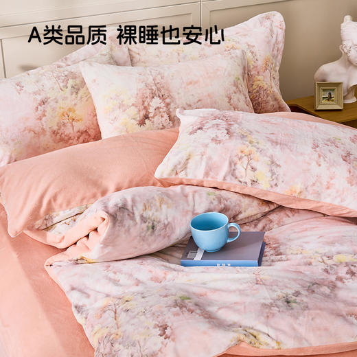 【399元搞定一张床】多喜爱 床品一站式购齐【牛奶绒套件+8斤大豆加厚冬被+抑菌对枕】多种款式可选 商品图5