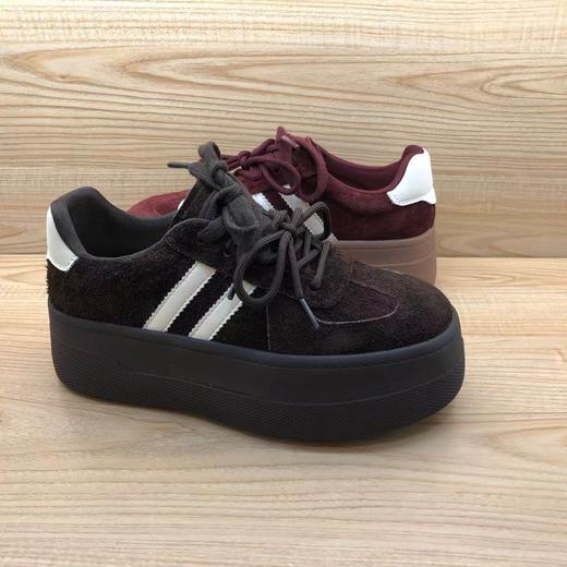 豪行2025年秋季新款时尚休闲舒适厚底真皮女单鞋25319671 商品图4