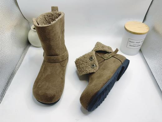 🔥【岁愿冬季新款儿童品质版两穿加绒保暖百搭绒面棉短靴】👉一靴封神！是短靴又能变长靴，过年搭啥都好看🧧 配毛衣 + 裙子是温柔小甜妹，拍照连滤镜都省了！ 商品图4