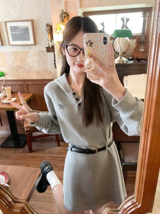 <曾小咸推荐>现货秒杀 ！微信超特价！韩系连帽卫衣连衣裙 日常219.99 立减120 秒杀99.99！！灰色西装外套 秒杀149.99！！ 商品图5