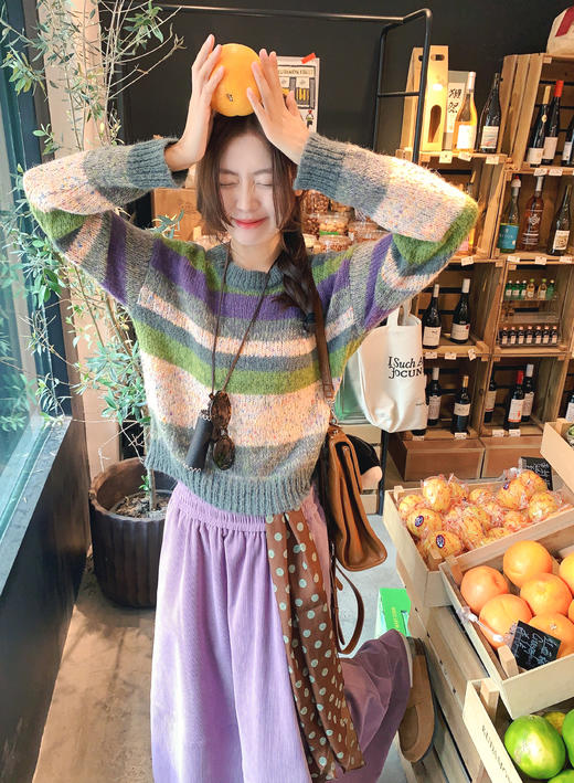 <曾小咸推荐>现货秒杀 ！微信超特价！ 彩色条纹针织衫 日常179.99 立减100 秒杀79.99！！ 紫色半身裙 日常189.99 立减100 秒杀89.99！！ 商品图7