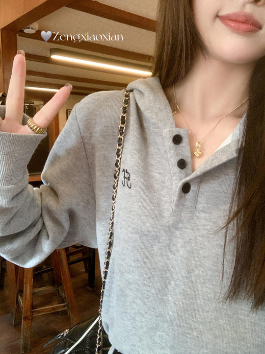 <曾小咸推荐>现货秒杀 ！微信超特价！韩系连帽卫衣连衣裙 日常219.99 立减120 秒杀99.99！！灰色西装外套 秒杀149.99！！ 商品图11