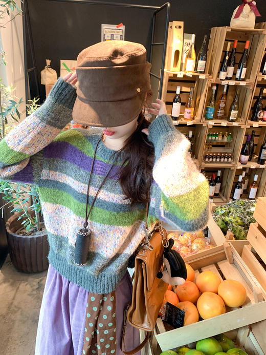 <曾小咸推荐>现货秒杀 ！微信超特价！ 彩色条纹针织衫 日常179.99 立减100 秒杀79.99！！ 紫色半身裙 日常189.99 立减100 秒杀89.99！！ 商品图6