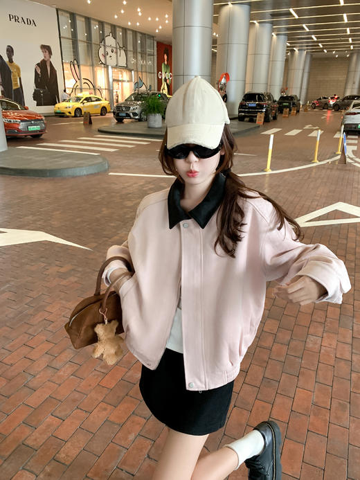 <曾小咸推荐>现货秒杀 ！微信超特价！韩系翻领麂皮绒夹克 日常289.99 立减160 秒杀129.99！！ 商品图10