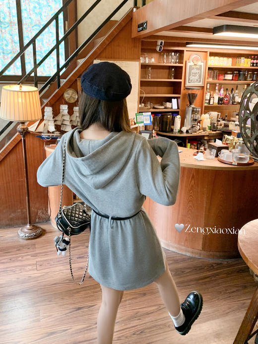 <曾小咸推荐>现货秒杀 ！微信超特价！韩系连帽卫衣连衣裙 日常219.99 立减120 秒杀99.99！！灰色西装外套 秒杀149.99！！ 商品图12