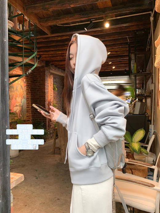 <曾小咸推荐>现货秒杀 ！微信超特价！韩系连帽卫衣外套 日常199.99 立减100 秒杀99.99！！ 商品图5