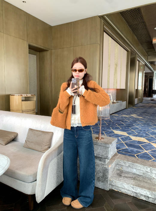 <曾小咸推荐>现货秒杀 ！微信超特价！半高领蕾丝边打底衫 日常149.99 立减80 秒杀69.99！毛衣开衫（带包包） 秒杀89.99！ 商品图5