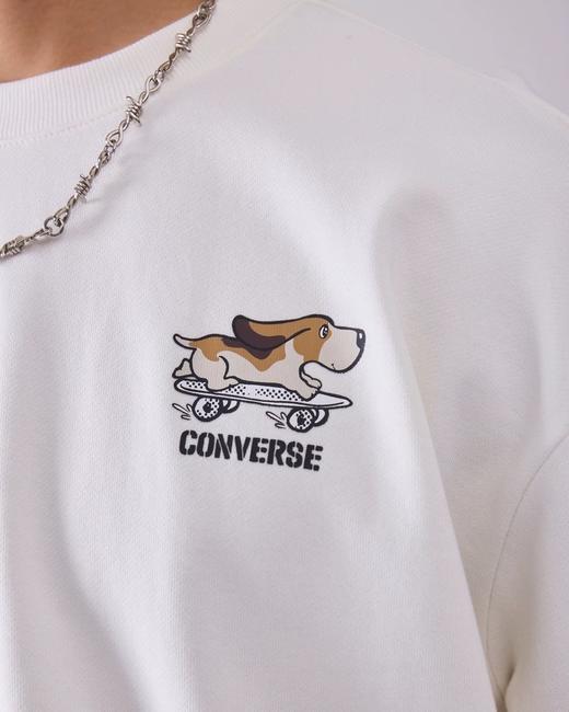 【春上新】【8折】7楼CONVERSE匡威 春季新品可爱小狗印花宽松卫衣UCJ420 吊牌价469元折后价375 商品图1