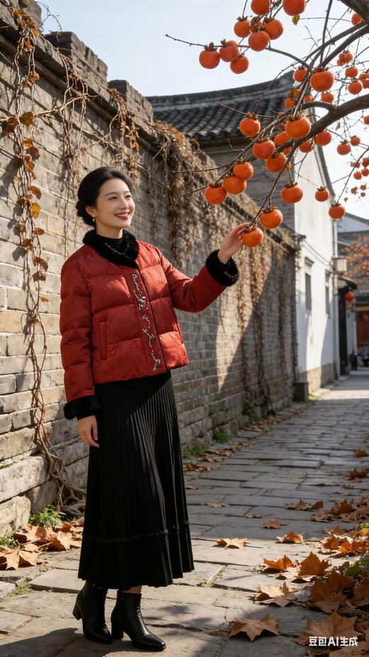 543286新中式国风短款鹅绒服 商品图3