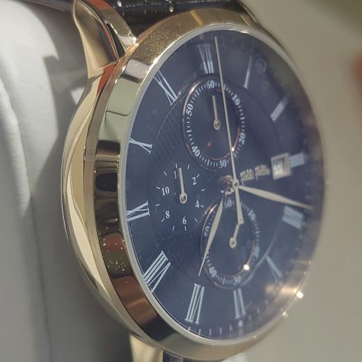 follifollie男士大表盘日历计时多功能表盘大气石英腕表表盘尺寸40mm 商品图1