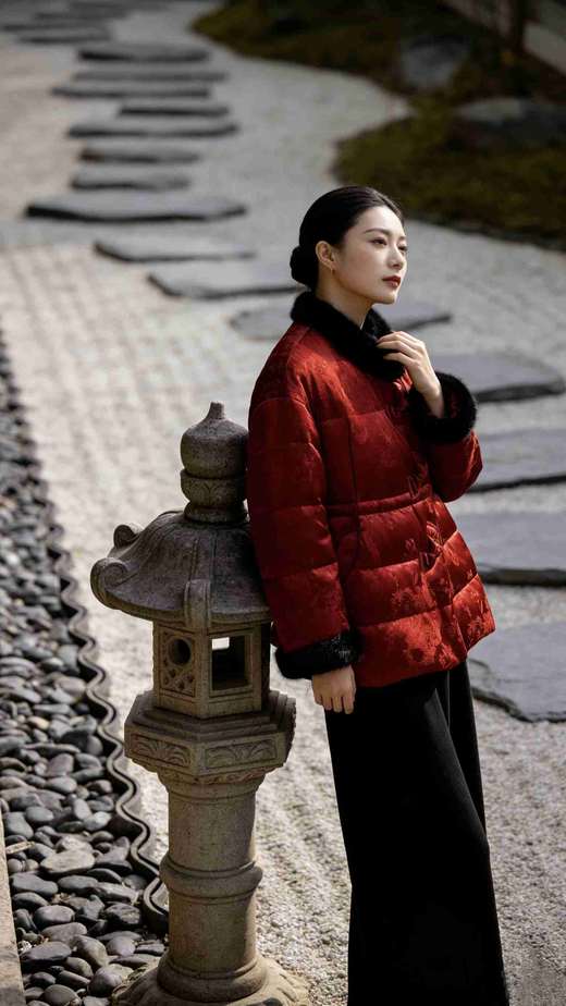 543379新中式国风鹅绒服 商品图7