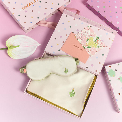 真丝眼罩枕套两件套礼盒yc0225003 商品图3