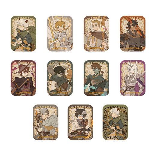 《非人哉官方店》万圣街异界奇遇系列马口铁徽章盲盒动漫周边吧唧胸针 商品图4