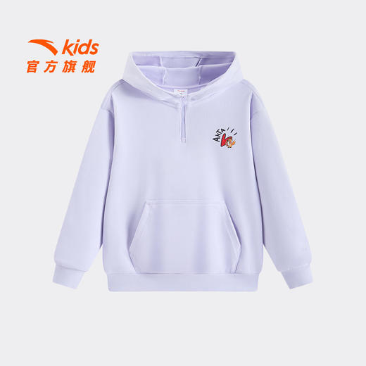 安踏儿童连帽衫26春季新款女大童潮流印花休闲卫衣套装 362618724 商品图2