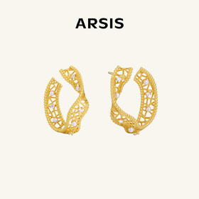 ARSIS｜纯真年代系列 复古飘带耳钉