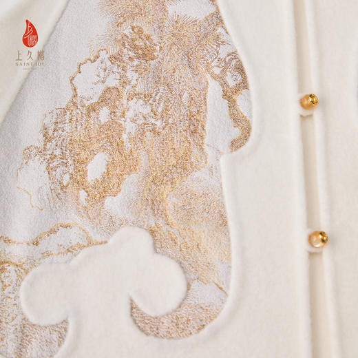 上久楷新中式轻奢女式宋锦女式羊绒马甲 夏五吟梅图 CY1045206015 商品图7