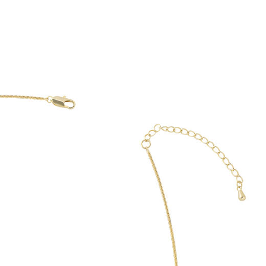 三彩2026新款极简风亮面水滴吊坠项链编织金属高级通勤约会 商品图4