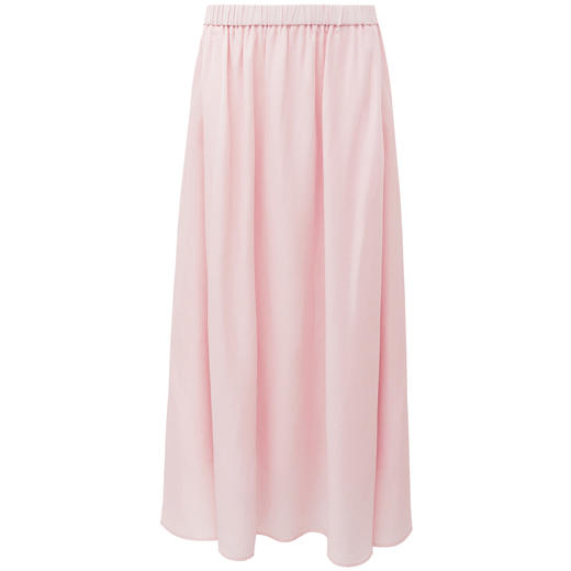 SELFWHO七夕系列醋酯天丝混纺粉色A字半身裙女2026春新款气质半裙 商品图3