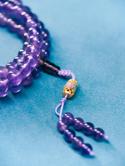 迷罗元和堂 紫水晶多圈带计数器 珠径0.7-0.8 带穗【器悟雅玩】 商品图1