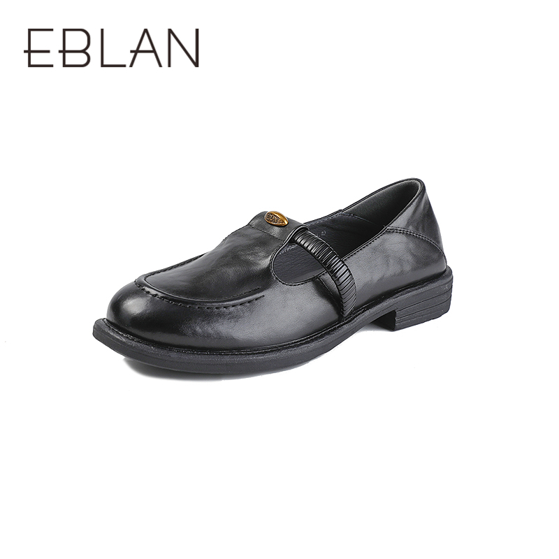 【上新】伊伴2026春季T字带小众轻设计、学院英伦风薄底乐福鞋B26157968