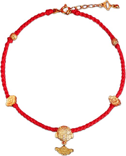 【宫里上新】跃藻衔云·如意925银小红绳 商品图4